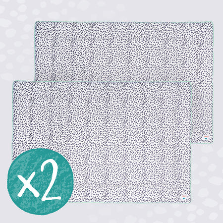 Kavee Dreamy Dalmatian Print fleece liner image set of 2 bundle