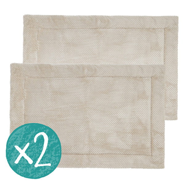 bundle liner listing for 2 kavee fleece liners in print taupe