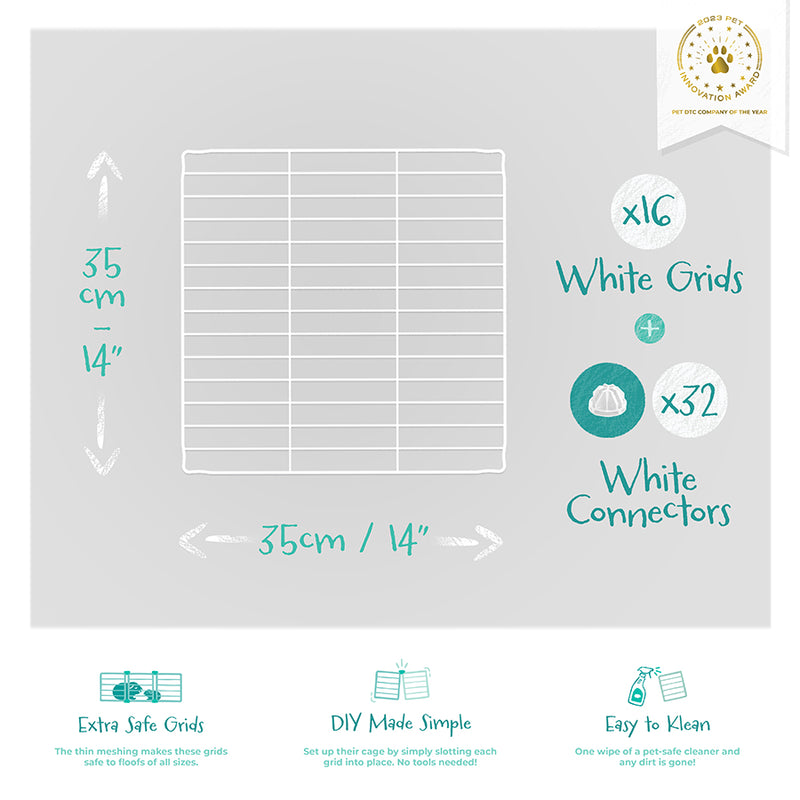 White C&C Cage Grids