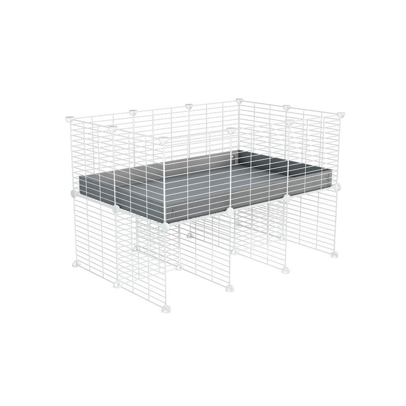 a 3x2 CC cage for guinea pigs with a stand grey correx and 9x9 white C and C grids sold in Uk by kavee