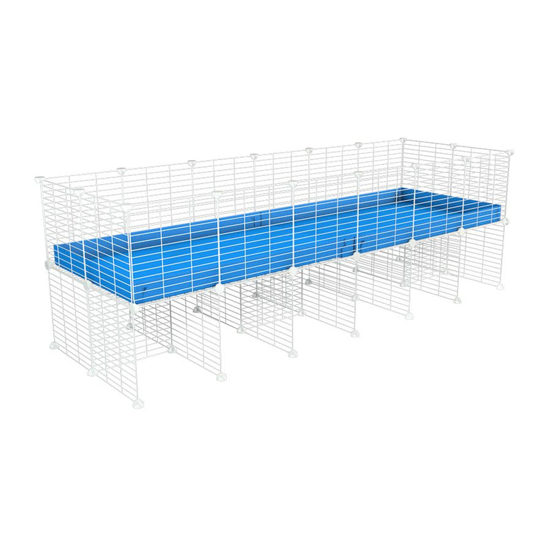 a 6x2 CC cage for guinea pigs with a stand blue correx and 9x9 white grids sold in Uk by kavee