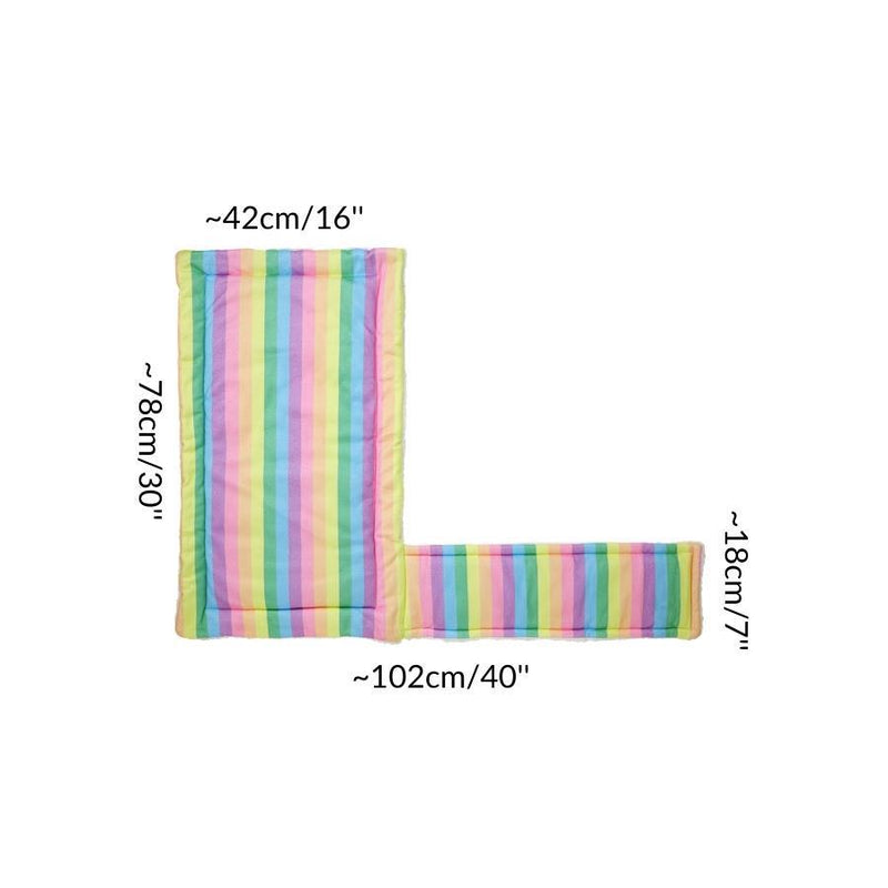 Dimension size measurement guinea pig fleece liner ramp cover loft rainbow pastel cc c&C cnc c and c cage kavee rabbit