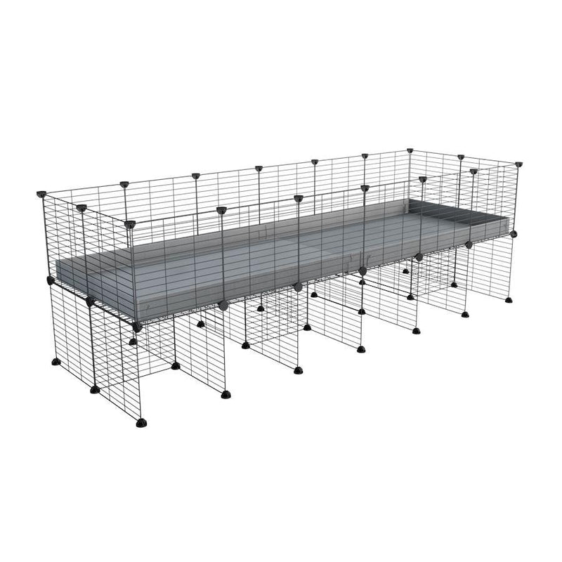 a 6x2 CC cage for guinea pigs with a stand grey correx and 9x9 grids sold in Uk by kavee