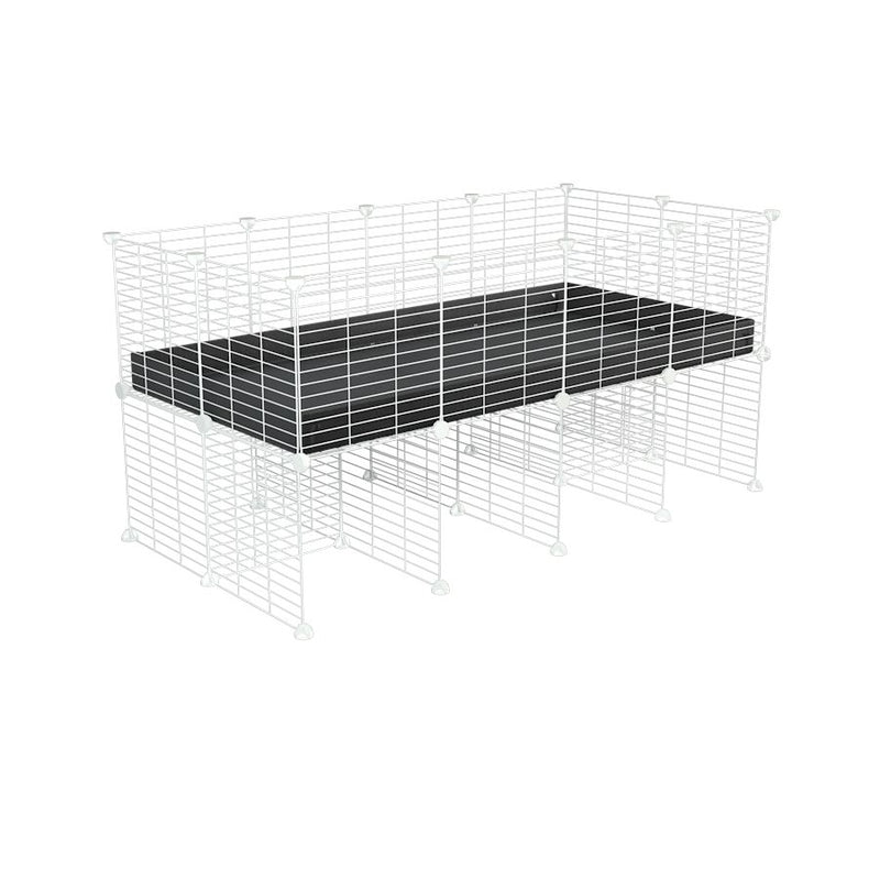 a 4x2 CC cage for guinea pigs with a stand black correx and 9x9 white CC grids sold in Uk by kavee