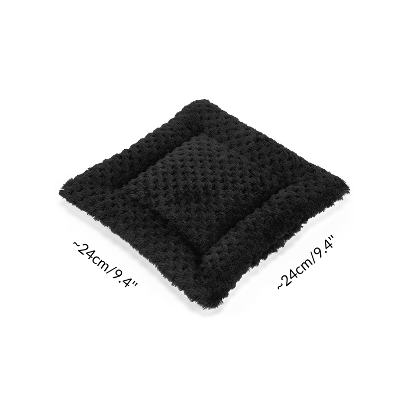 dimensions of a peepad in fleece pattern black 24x24 cm 9.4"x9.4"
