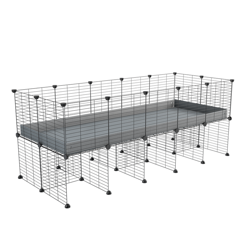 a 5x2 CC cage for guinea pigs with a stand grey correx and small hole size grids sold in Uk by kavee
