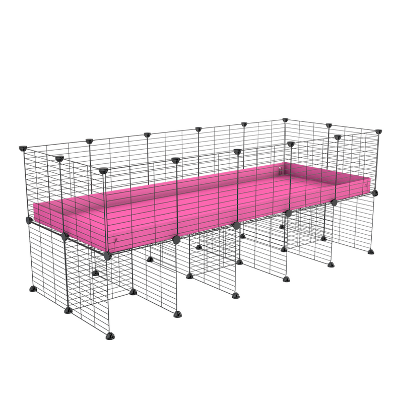 a 5x2 CC cage for guinea pigs with a stand pink correx and small hole size grids sold in Uk by kavee