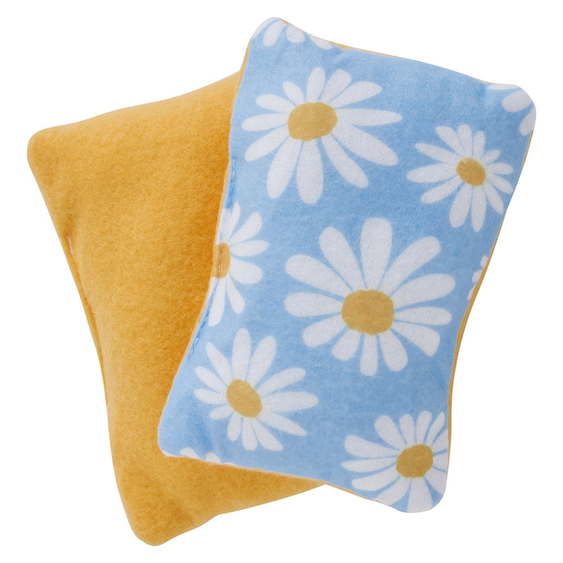 2 small pillows for guinea pigs made of daisy fleece by kavee