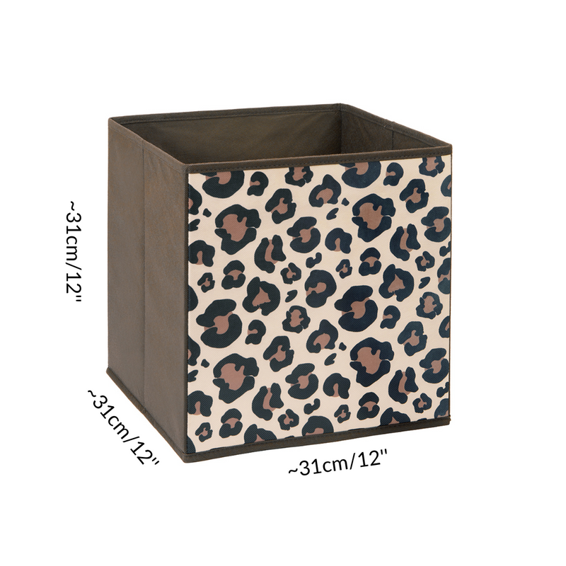 Measurements of one storage box cube for guinea pig CC cage leopard print Kavee