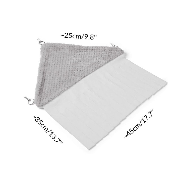 dimensions of a corner curtain in grey pattern fleece