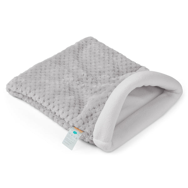 a guinea pig accessory hideout sleep sack bed in grey fleece by kavee 