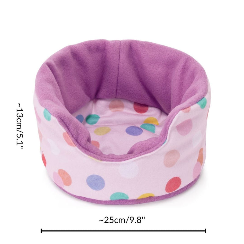 Dimensions of a guinea pig sofa bed cuddle cup spots pattern