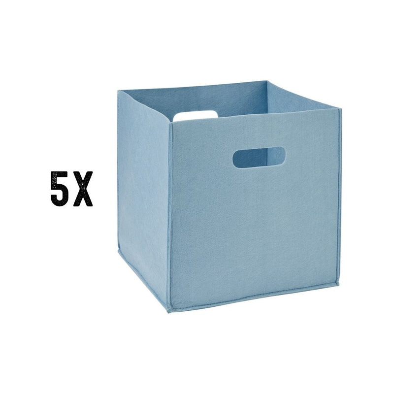 Pack of 5 storage box cube for guinea pig CC cage blue Kavee
