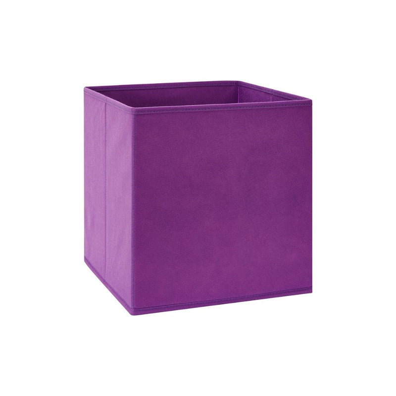 Back of One storage box cube for guinea pig CC cage spots pink purple Kavee