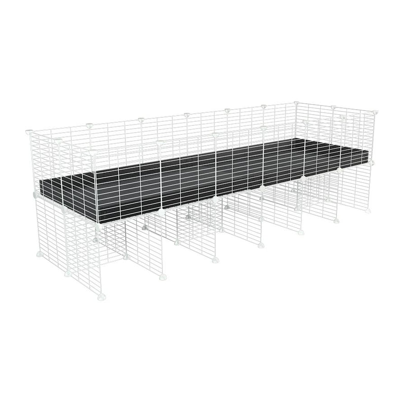 a 6x2 CC cage for guinea pigs with a stand black correx and 9x9 white grids sold in Uk by kavee