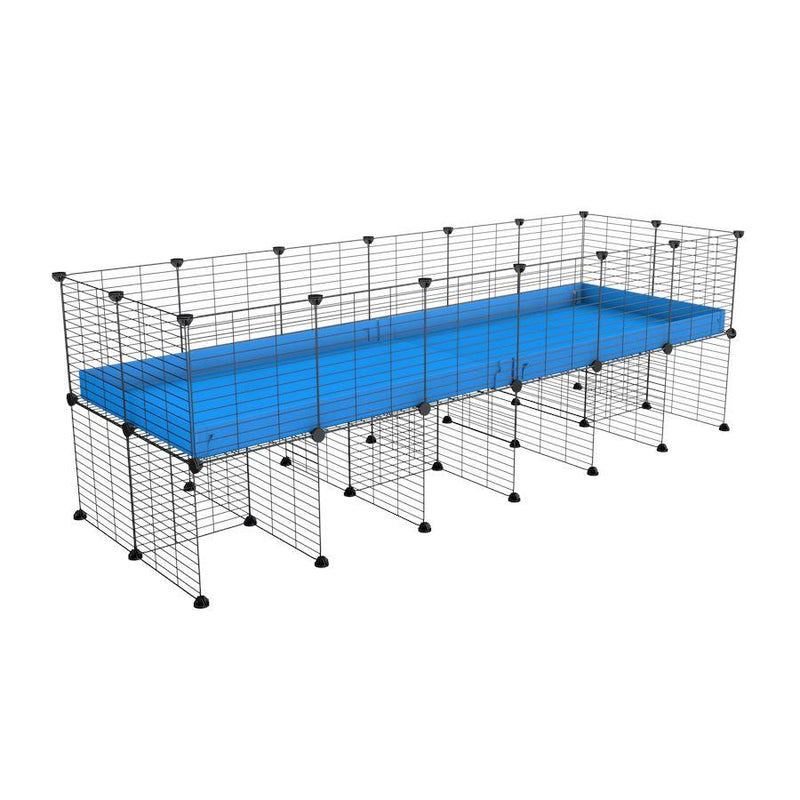 a 6x2 CC cage for guinea pigs with a stand blue correx and 9x9 grids sold in Uk by kavee