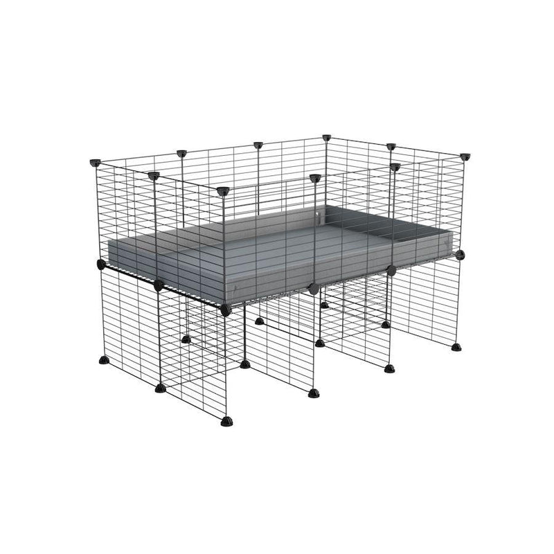 a 3x2 CC cage for guinea pigs with a stand grey correx and 9x9 grids sold in Uk by kavee